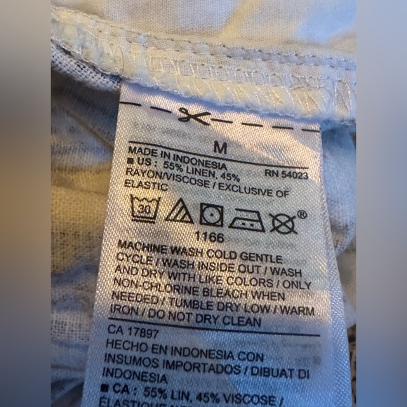 Old Navy Cream and Gray Striped Pattern linen cotton jumpsuit romper - Picture 9 of 9